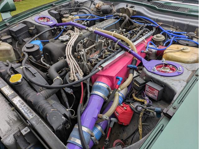 フェアレディZ S130 2by2 ツインターボ L28改 5MT 社外マフラー ブリッツ車高調 前後GTRブレンボ 社外シート 社外ディスクローター ブーストメーター インタークーラー オイルクーラー(26枚目)