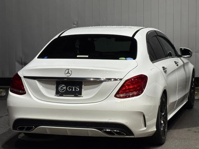 Cクラス C200アバンギャルド AMGライン ディーラー車 右ハンドル ブラックレザー AMGエアロ 純正ナビ フルセグ対応 社外18AW レッドキャリパー LEDライト ローダウン パワーシート シートヒーター アダプティブクルーズ ETC(2枚目)