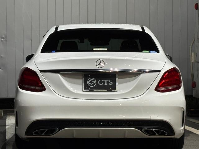 Cクラス C200アバンギャルド AMGライン ディーラー車 右ハンドル ブラックレザー AMGエアロ 純正ナビ フルセグ対応 社外18AW レッドキャリパー LEDライト ローダウン パワーシート シートヒーター アダプティブクルーズ ETC(5枚目)