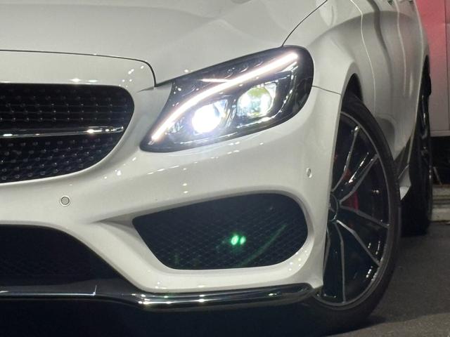 Cクラス C200アバンギャルド AMGライン ディーラー車 右ハンドル ブラックレザー AMGエアロ 純正ナビ フルセグ対応 社外18AW レッドキャリパー LEDライト ローダウン パワーシート シートヒーター アダプティブクルーズ ETC(16枚目)