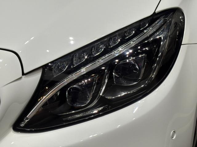 Cクラス C200アバンギャルド AMGライン ディーラー車 右ハンドル ブラックレザー AMGエアロ 純正ナビ フルセグ対応 社外18AW レッドキャリパー LEDライト ローダウン パワーシート シートヒーター アダプティブクルーズ ETC(22枚目)