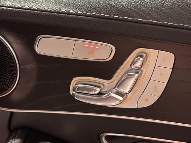 Cクラス C200アバンギャルド AMGライン ディーラー車 右ハンドル ブラックレザー AMGエアロ 純正ナビ フルセグ対応 社外18AW レッドキャリパー LEDライト ローダウン パワーシート シートヒーター アダプティブクルーズ ETC(33枚目)