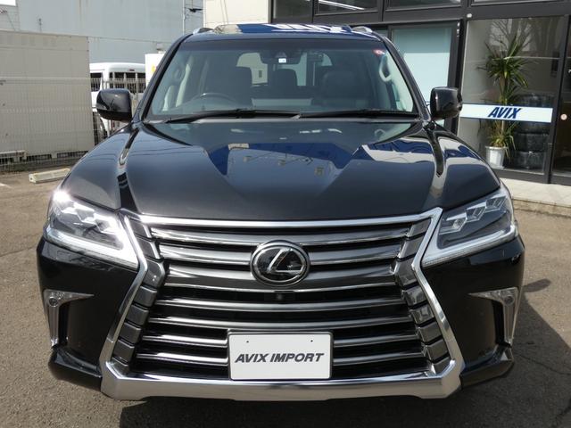 ＬＸ５７０　黒革　後席リアエンタ　ムーンルーフ　ＯＰ２１ＡＷ　Ｌｅｘｕｓ　Ｓａｆｅｔｙ　Ｓｅｎｓｅ　レーダークルーズ　クールボックス　ナビＴＶ３６０°カメラ　ヒーター＆ベンチレーション　パワーバックドア　３眼ＬＥＤライト　ルーフレール　寒冷地仕様(2枚目)