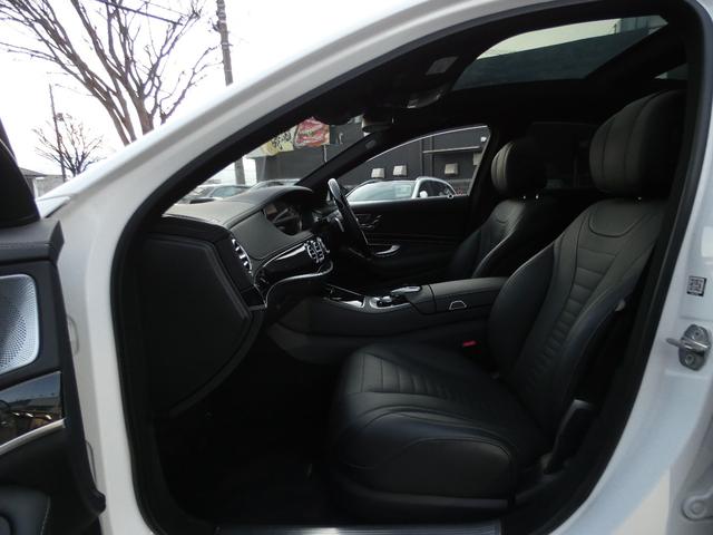 Ｓクラス Ｓ４５０エクスクルーシブ　ＡＭＧラインプラス　（ＩＳＧ搭載モデル）後期型　右Ｈ正規Ｄ車　パノラミックＳＲ　黒革　シートヒーター＆ベンチレーター　純正ナビ地デジ　Ｂｕｒｍｅｓｔｅｒ　全周カメラ＆ＰＴＳ　ＨＵＤ＆レーダーＳＰ　社外グリル　純正２０ＡＷ（22枚目）