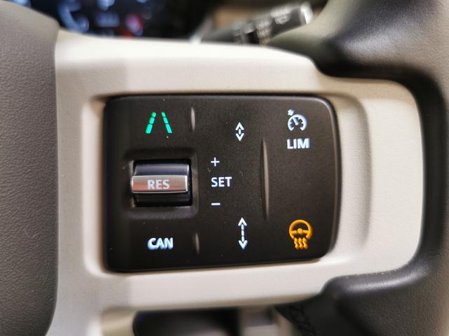 ディフェンダー カウンティエクステリアパックキュレテッドフォジャパン 禁煙車 1オナ 黒革 シートH エアサス 20インチ”スタイル9013” コールドクライメートパック タスマンブルーコントラストルーフ オールテレインタイヤ エアサスペンションパック(9枚目)