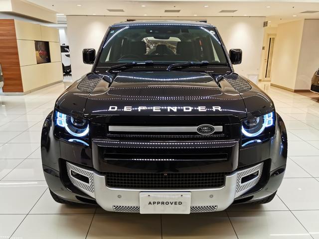ディフェンダー カウンティエクステリアパックキュレテッドフォジャパン 禁煙車 1オナ 黒革 シートH エアサス 20インチ”スタイル9013” コールドクライメートパック タスマンブルーコントラストルーフ オールテレインタイヤ エアサスペンションパック(12枚目)