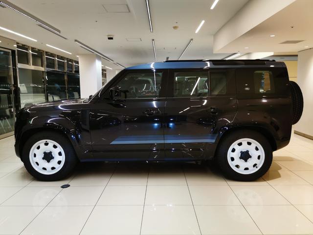 ディフェンダー カウンティエクステリアパックキュレテッドフォジャパン 禁煙車 1オナ 黒革 シートH エアサス 20インチ”スタイル9013” コールドクライメートパック タスマンブルーコントラストルーフ オールテレインタイヤ エアサスペンションパック(15枚目)