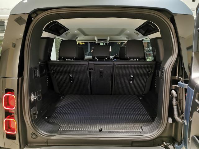 ディフェンダー カウンティエクステリアパックキュレテッドフォジャパン 禁煙車 1オナ 黒革 シートH エアサス 20インチ”スタイル9013” コールドクライメートパック タスマンブルーコントラストルーフ オールテレインタイヤ エアサスペンションパック(20枚目)