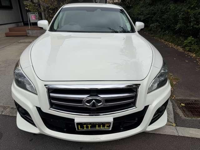 フーガ 370VIP IMPULエアロ/WorkグノーシスGR3-SR21inch/Blitz車高調/革/Bluetooth/デジタルインナーミラー/エアシート/マフラー(6枚目)