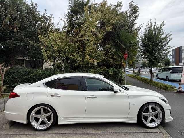 フーガ 370VIP IMPULエアロ/WorkグノーシスGR3-SR21inch/Blitz車高調/革/Bluetooth/デジタルインナーミラー/エアシート/マフラー(12枚目)