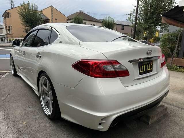 フーガ 370VIP IMPULエアロ/WorkグノーシスGR3-SR21inch/Blitz車高調/革/Bluetooth/デジタルインナーミラー/エアシート/マフラー(15枚目)