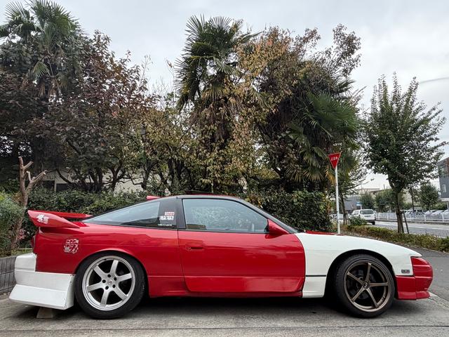 180SX タイプII スーパーハイキャスパッケージ 5MT公認/HICASキャンセル公認/車高調/SR20DET 赤ヘッド/東名ポンカム/S15タービン/ブーストアップ/ワンオフマフラー/銅二層ラジエーター/SR/強化タイロッドetc(34枚目)