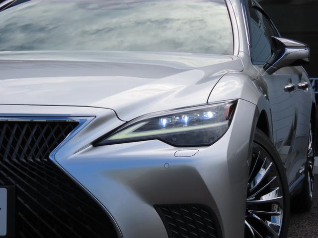 LS LS500h エグゼクティブ 後期 銀影ラスター プラチナ箔インテリア SR マクレビ 黒革 リヤエンター ナビ TV 全周カメ カープレイ LSS+ ACC ヒーター&ベンチレーター Dインナーミラー 三眼LEDライト 20AW(17枚目)