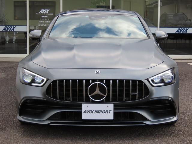 GT 4ドアクーペ 43 4マチック+ ライドコントロール+パッケージ AMGライドコントロール+PKG NEWステアリング SR 黒革 パワーシート&シートヒーター&ベンチレーター レーダーセーフP ACC HUD ナビ/TV/全周カメラ AMG20AW 禁煙 1オナ(3枚目)