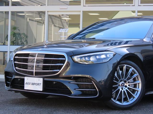 Sクラス S500 4マチックロング AMGライン リアコンフォートPKG 後席モニター ショーファー 禁煙1オナ パノラマSR 3Dコックピット HUD 茶革 前後温冷シート&マッサージ ACC ブルメスター ナビ TV 全周C カープレイ 20AW(10枚目)