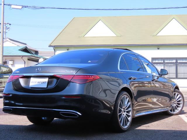 Sクラス S500 4マチックロング AMGライン リアコンフォートPKG 後席モニター ショーファー 禁煙1オナ パノラマSR 3Dコックピット HUD 茶革 前後温冷シート&マッサージ ACC ブルメスター ナビ TV 全周C カープレイ 20AW(12枚目)