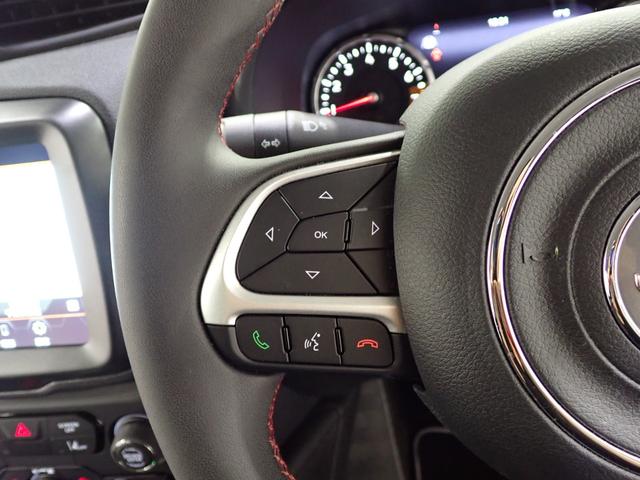 ジープ・レネゲード トレイルホーク 認定中古車保証1年 4WD AndoridAuto Apple car play Bluetooth ファブリックシート クルーズコントロール アイドリングストップ ドラレコ前後(57枚目)