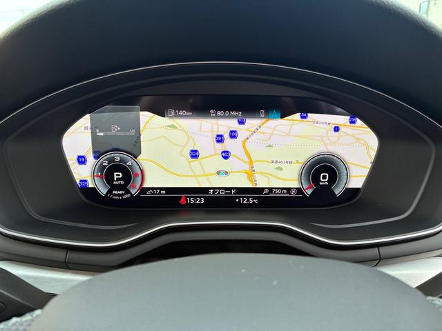 Ａ５スポーツバック ４０ＴＤＩクワトロ　Ｓライン　認定中古車　４ＷＤクワトロ　ディーゼルターボ　ヴァーチャルコクピット　アダプティブクルーズ　レーンキープ　サイドアシスト　アルミホイール　シートヒーター　全周囲カメラ　メモリーナビ　ＥＴＣ　電動シート（13枚目）