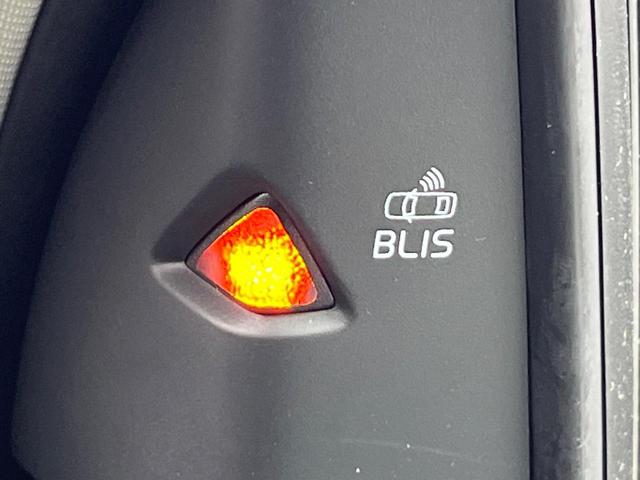 【ブラインドスポット・インフォメーション・システム】走行中、ドアミラーの死角になりやすい箇所に後続車が接近すると、ドアミラー横の警告灯が十分な余裕を持ってドライバーに警告を発します。