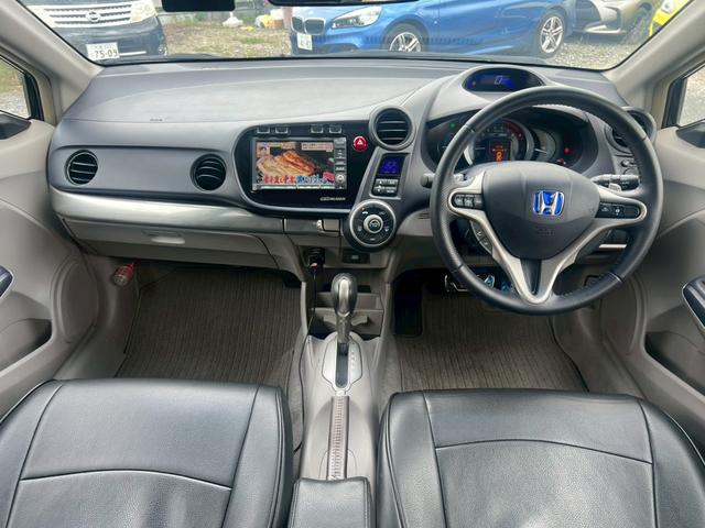 インサイト LS 無限リアスポイラーマフラーフルエアロSSR16AW赤キャリパー前後ドラレコ黒革シートカバー(36枚目)