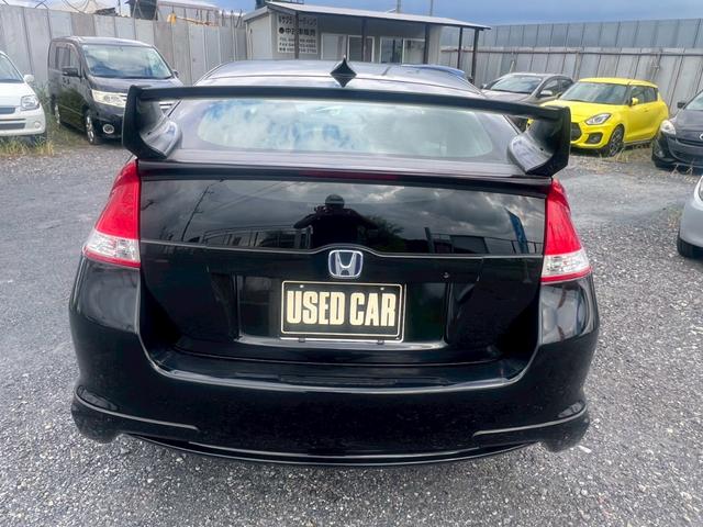 インサイト LS 無限リアスポイラーマフラーフルエアロSSR16AW赤キャリパー前後ドラレコ黒革シートカバー(46枚目)