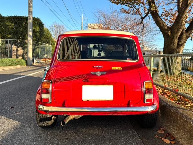 MINI クーパー ブラックレザーシート 12インチアルミホイール 4速マニュアル ミッションオーバーホール ドライブレコーダー前後付 エアコン ETC CD付(10枚目)