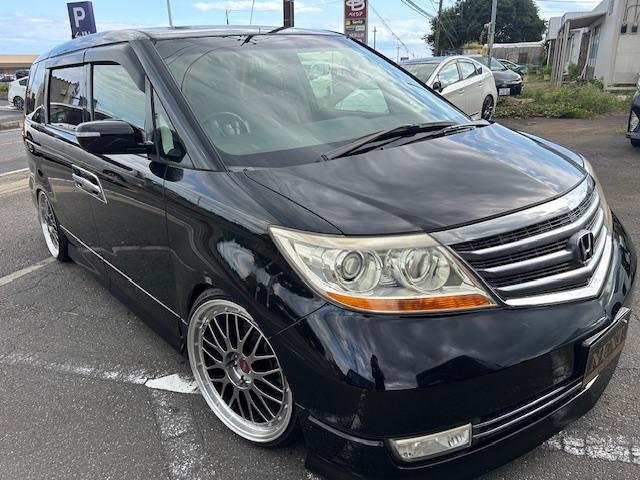 エリシオンプレステージ S HDDナビスペシャルパッケージ 社外20インチアルミホイール ラルグス車高調 クスコアッパーアーム(公認取得済み)ハーフレザーシート HIDヘッドライト 純正HDDナビ バックモニター キーレス 両側パワースライドドア(2枚目)