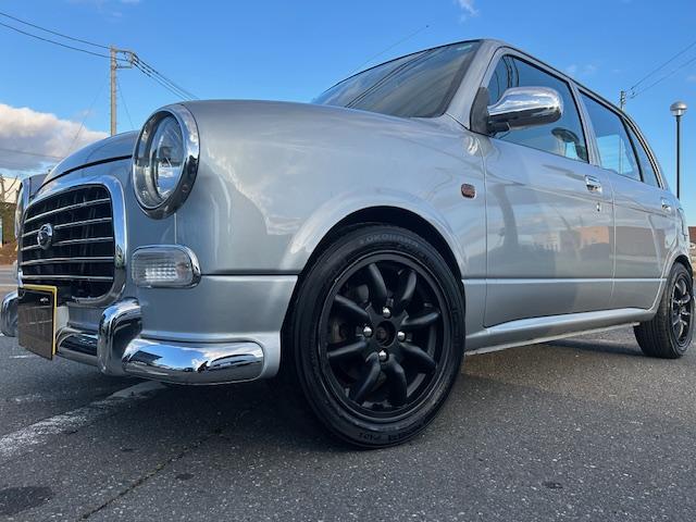 ミラジーノ ジーノターボ　社外１４インチアルミホイール前後６Ｊ　タナベ車高調　後期モデル　キーレス　タイベル交換済み　ＥＴＣ　フロアマット　同色保修塗装済み　記録簿（4枚目）