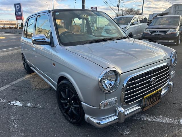 ミラジーノ ジーノターボ　社外１４インチアルミホイール前後６Ｊ　タナベ車高調　後期モデル　キーレス　タイベル交換済み　ＥＴＣ　フロアマット　同色保修塗装済み　記録簿（6枚目）