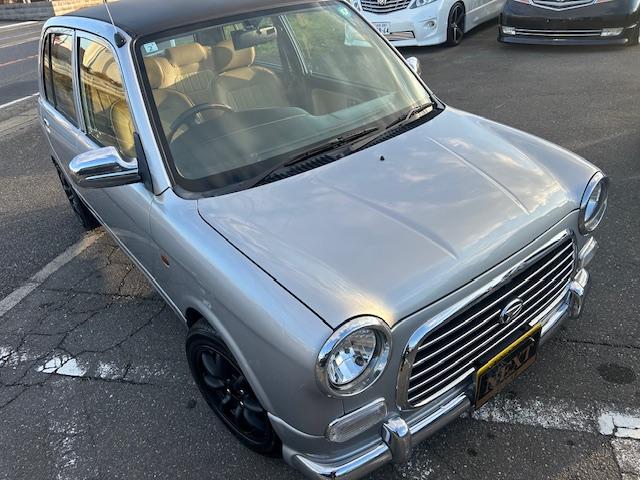 ミラジーノ ジーノターボ　社外１４インチアルミホイール前後６Ｊ　タナベ車高調　後期モデル　キーレス　タイベル交換済み　ＥＴＣ　フロアマット　同色保修塗装済み　記録簿（9枚目）