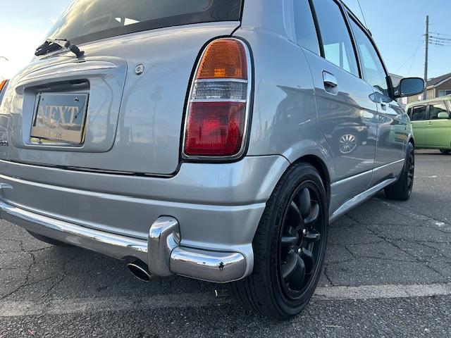 ミラジーノ ジーノターボ　社外１４インチアルミホイール前後６Ｊ　タナベ車高調　後期モデル　キーレス　タイベル交換済み　ＥＴＣ　フロアマット　同色保修塗装済み　記録簿（27枚目）