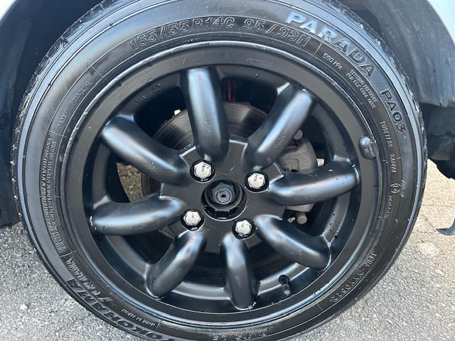 ミラジーノ ジーノターボ　社外１４インチアルミホイール前後６Ｊ　タナベ車高調　後期モデル　キーレス　タイベル交換済み　ＥＴＣ　フロアマット　同色保修塗装済み　記録簿（35枚目）