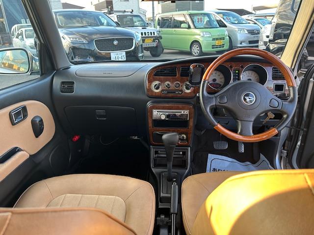 ミラジーノ ジーノターボ　社外１４インチアルミホイール前後６Ｊ　タナベ車高調　後期モデル　キーレス　タイベル交換済み　ＥＴＣ　フロアマット　同色保修塗装済み　記録簿（46枚目）