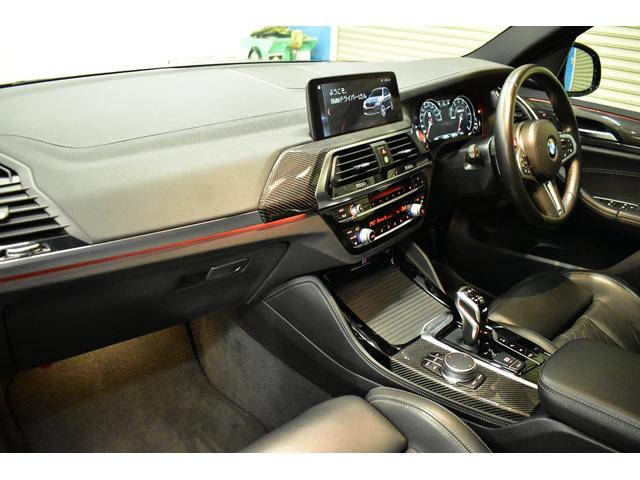 Ｘ３ Ｍ コンペティション　５１０馬力　パノラマサンＲ　全席ヒ－タ－Ｆベンチレ－ション付黒革Ｍスポ－ツシ－ト　Ｍシートベルト　２１ＡＷ　Ｍスポ－ツエグゾ－スト　タッチパネルナビハ－マンカ－ドン　ＡＣＣ　ＨＵＤ　ＬＥＤ　２年保証（55枚目）
