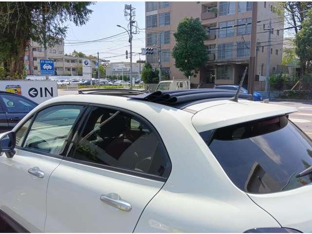 500X インフィニート 限定車 ETC ネイビーキャンバストップ レザーシート シートヒーター アンドロイドオート&アップルカープレイ対応 バックカメラ ドライブレコーダー(9枚目)