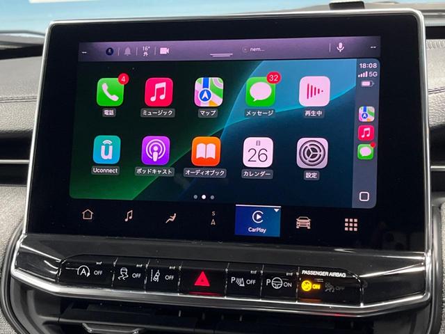 ジープ・コンパス ロンジチュード 純正ナビ Applecarplay フルセグ バックカメラ アダプティブクルーズコントロール ブラインドスポットモニター LEDヘッドライト LEDフォグライト 黒ハーフレザーシート オートエアコン(4枚目)