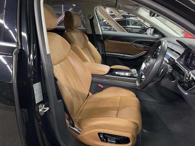 A8 55TFSIクワトロ サンルーフ Bang&Olufsenプレミアムサウンド 純正ナビ 360°カメラ シートヒータ― シートベンチレーション バーチャルコックピット マトリクスLEDヘッドランプ 茶革シート フルセグTV(10枚目)