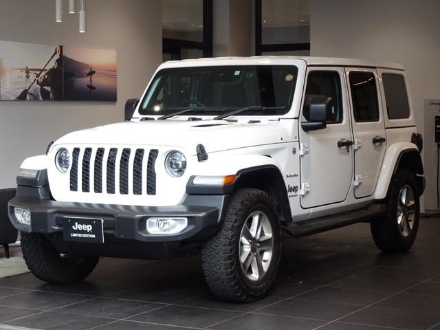 ジープ・ラングラーアンリミテッド ワンオーナー 黒革シ-ト LEDライト Bカメラ Bluetooth純正ナビ 前後ドラレコ AppleCarPlay ナビ フルセグTV レーダーブレーキ BMS Bカメラ ETC 純正アルミ(4枚目)