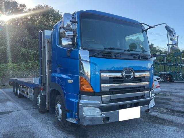 プロフィア 積載車 大型キャリア セルフローダー セーフティーローダー 12.2トン積み ユニックハイキャリア UL-150BRS ハイジャッキ ベッド付 ラジコン ウィンチ付 バックモニター ドライブレコーダー 後輪エアサス スペアキー ETC メッキパーツ 電動ミラー(5枚目)