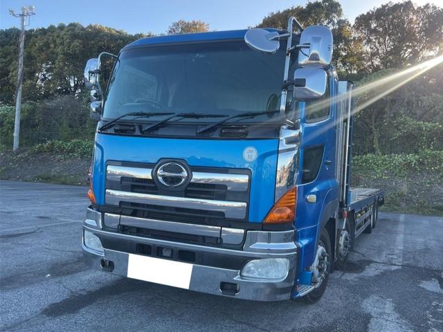 プロフィア 積載車 大型キャリア セルフローダー セーフティーローダー 12.2トン積み ユニックハイキャリア UL-150BRS ハイジャッキ ベッド付 ラジコン ウィンチ付 バックモニター ドライブレコーダー 後輪エアサス スペアキー ETC メッキパーツ 電動ミラー(8枚目)