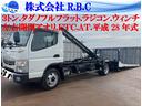キャンター　フルフラット積載車　平成２８年式３トン積み　タダノフルフラット積載車　ラジコン　ウィンチ付　ナビ　バックカメラ　左右開閉アオリ　ＥＴＣ　ＡＴミッション　スペアキー