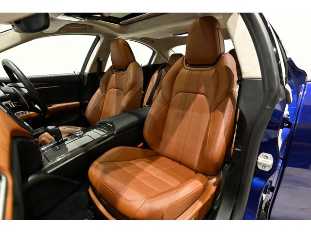 ギブリ グランスポーツ 茶革 レッドキャリパー アルカンターラヘッドライナー サンルーフ コーナーセンサー サラウンドビューカメラ 本革シート バックモニター スマートキー LED ターボ ナビTV 1オーナー ETC(34枚目)