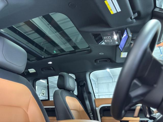 ディフェンダー 110X-ダイナミックHSE D300 ディーゼルターボ 4WD ボンネットブラック塗装 レッドキャリパー リアスムージングパネル(スペアタイヤ&ブラケット有) パノラミックスライディングルーフ 社外液晶ルームミラー 保 取 スペアキー(36枚目)