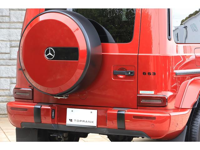 Ｇクラス Ｇ６３　ＡＭＧレザーエクスクルーシブパッケージ　右ハンドル　赤革　ダイヤモンドステッチシート　ＡＭＧ２２インチＡＷ　サンルーフ　ブルメスター　ナイトＰＫＧ仕様　法人ワンオーナー（30枚目）