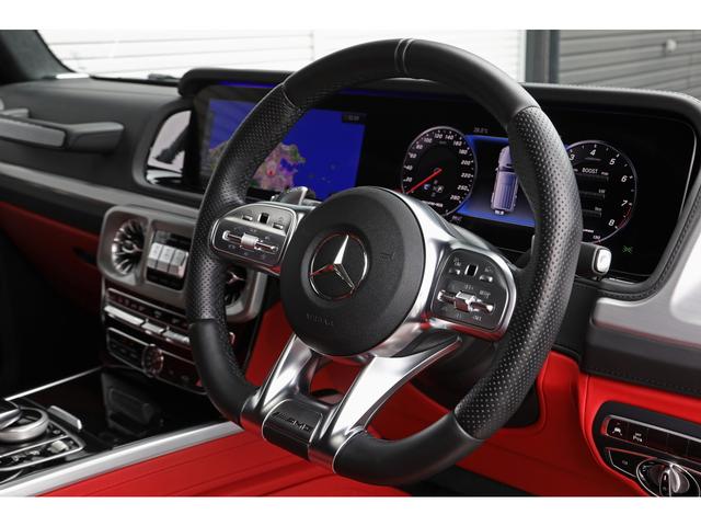 Ｇクラス Ｇ６３　ＡＭＧレザーエクスクルーシブパッケージ　右ハンドル　赤革　ダイヤモンドステッチシート　ＡＭＧ２２インチＡＷ　サンルーフ　ブルメスター　ナイトＰＫＧ仕様　法人ワンオーナー（37枚目）