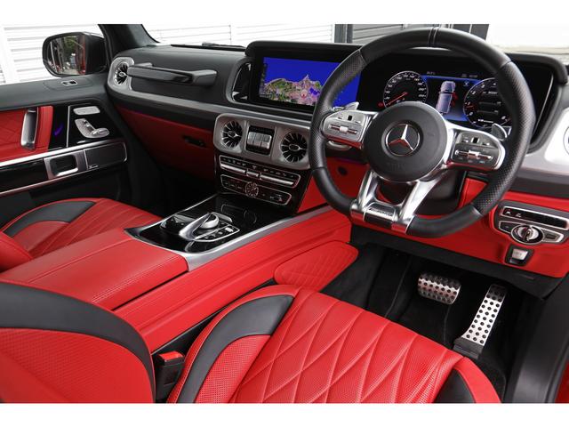 Ｇクラス Ｇ６３　ＡＭＧレザーエクスクルーシブパッケージ　右ハンドル　赤革　ダイヤモンドステッチシート　ＡＭＧ２２インチＡＷ　サンルーフ　ブルメスター　ナイトＰＫＧ仕様　法人ワンオーナー（38枚目）
