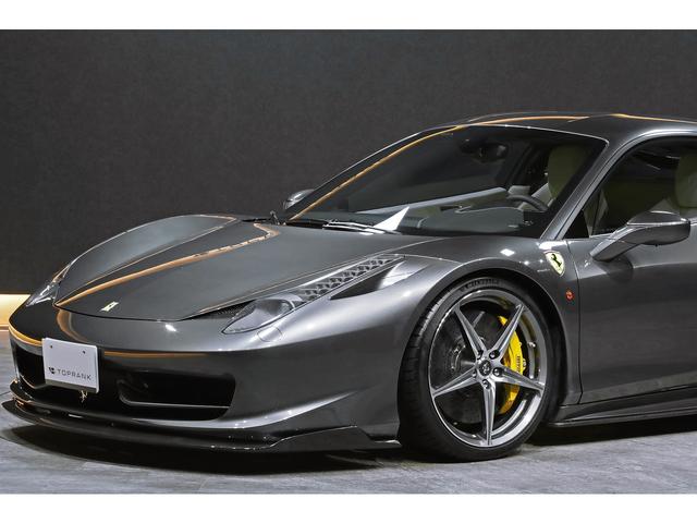 458イタリア ベースグレード 20インチダイアモンドカット鍛造AW ブリリアント可変バルブマフラー ロベルタリフティング クレマレザー カーボンエアロ 正規ディーラー車(27枚目)