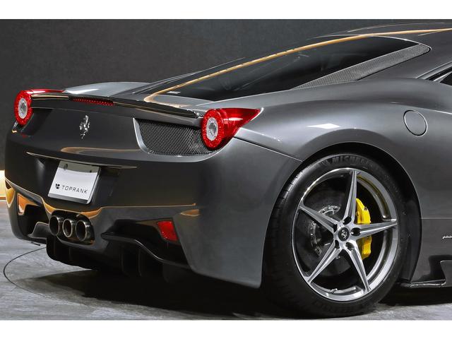 458イタリア ベースグレード 20インチダイアモンドカット鍛造AW ブリリアント可変バルブマフラー ロベルタリフティング クレマレザー カーボンエアロ 正規ディーラー車(29枚目)