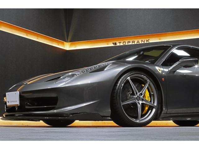 458イタリア ベースグレード 20インチダイアモンドカット鍛造AW ブリリアント可変バルブマフラー ロベルタリフティング クレマレザー カーボンエアロ 正規ディーラー車(32枚目)