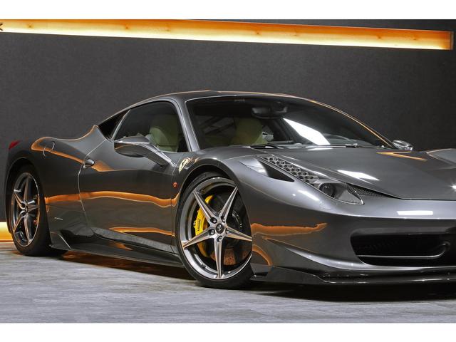 458イタリア ベースグレード 20インチダイアモンドカット鍛造AW ブリリアント可変バルブマフラー ロベルタリフティング クレマレザー カーボンエアロ 正規ディーラー車(34枚目)